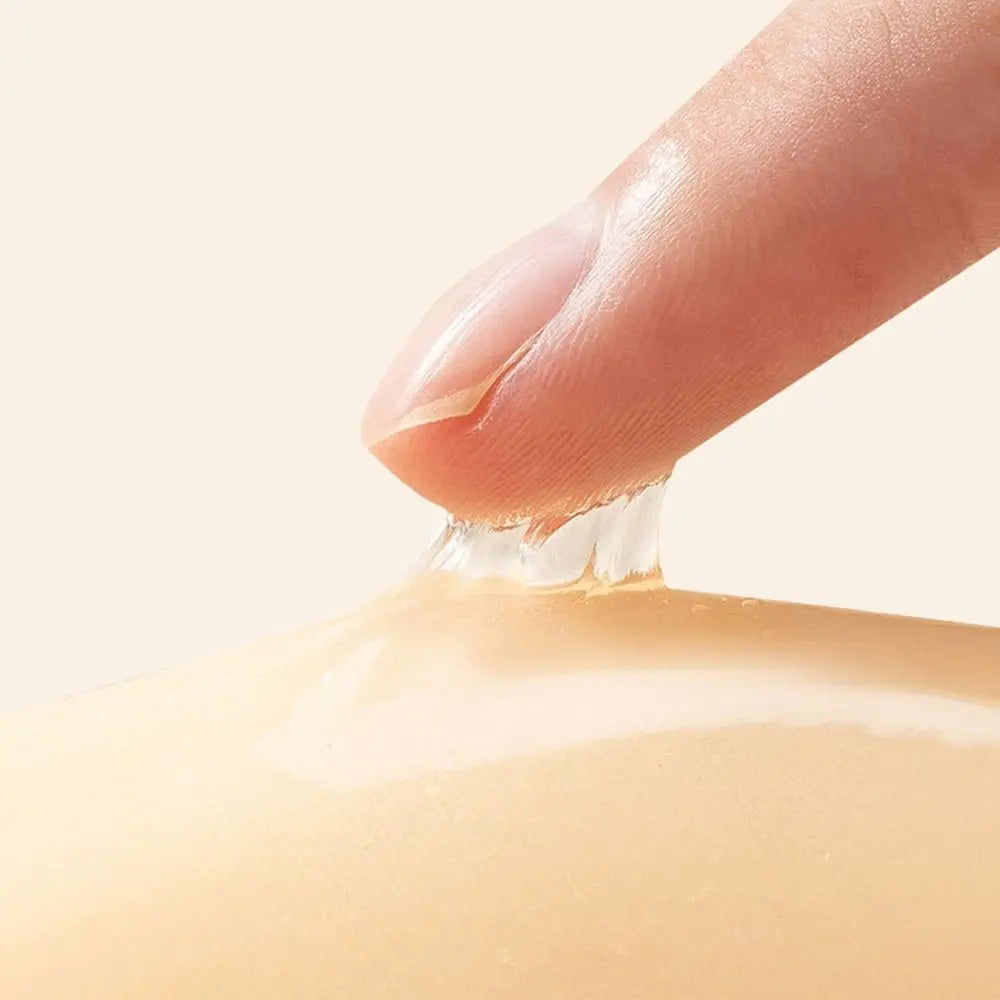1PC Heart Shaped Adhesive Bra Invisible Breast Patch Women Wedding Dress With Small Breasts Gathered Breathable Breast Patch