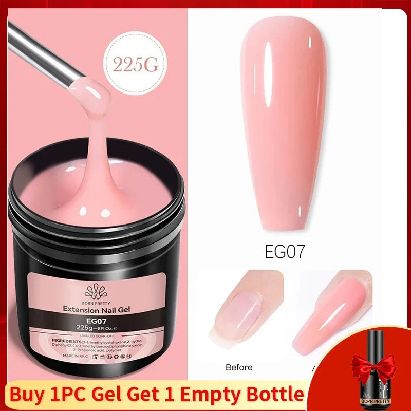 BORN PRETTY 250g Super Top Coat Gel Nail Polish Base Gel Matte Top Coat Semi-Permanent Varnish Soak Off Nail Art Functional Gel