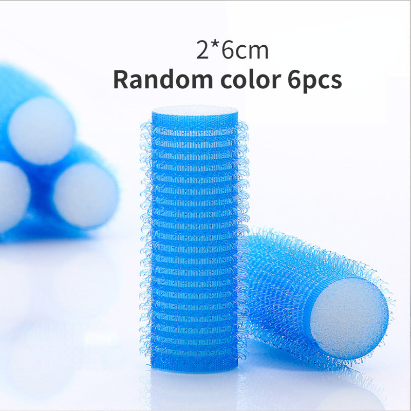 1/6Pc/set Self Grip Heatless Hair Curler Hair Rollers Set No Heat Self-adhesive Curling Hairdressing Styling Tool Different Size