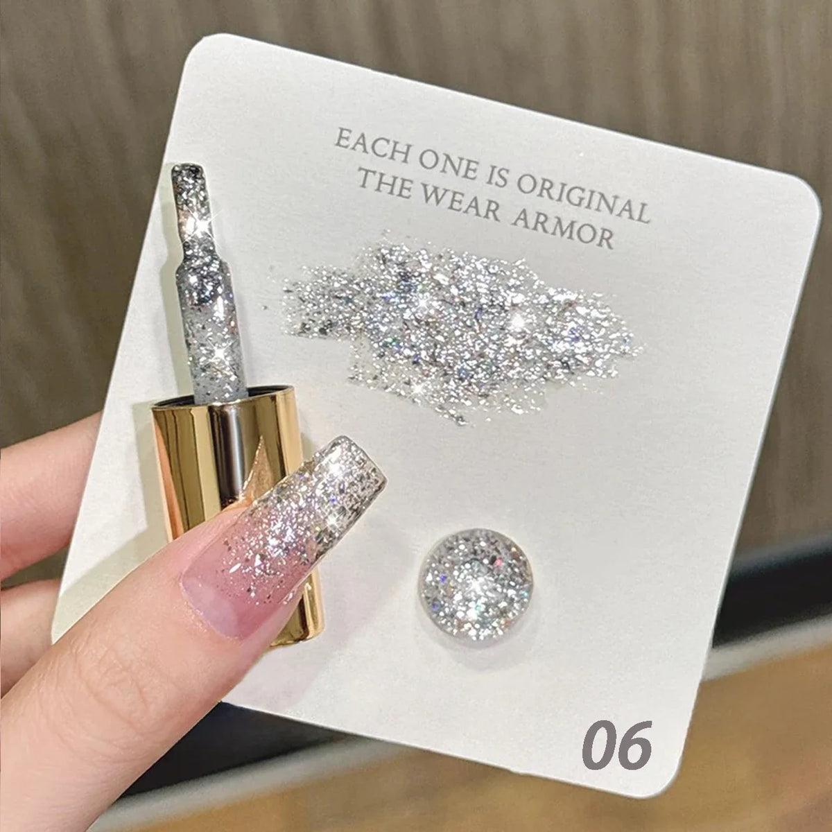 10ML 1pcs Moonlight White Strobe Glitter Gel Nail Polish Nail Supplies Hot Selling White Nails Super Flash Diamond Nail Polish