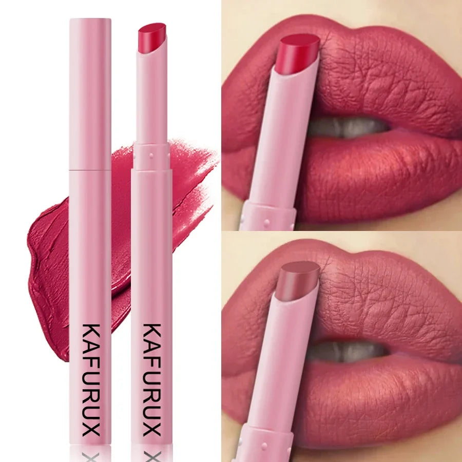 15 Color Cigarette Velvet Matte Waterproof Lipstick Long-lasting Lip Gloss Lip Makeup  Red Brown Pink Lip Liner Pen  Lip Tint