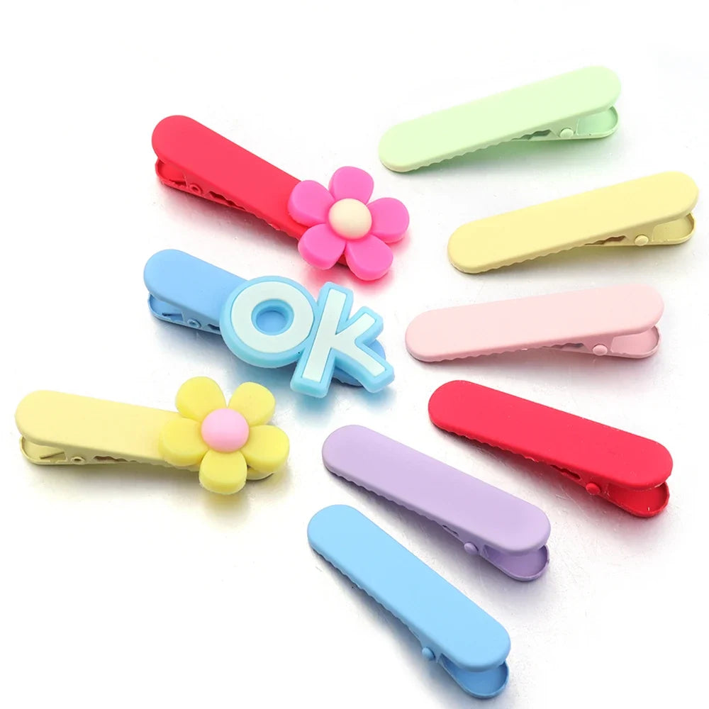 20Pcs Candy Color Professional Hairdressing Salon Hairpins Iron Duckbill Hair Clips DIY Alligator Hair Care Styling Tools