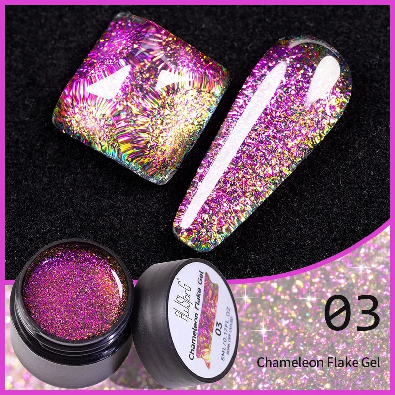 AWStorG 5ML Super Silver Metallic Gel Nail Polish Metal Effect Painting Gel Chromes Varnis Semi Permanent for Nail DIY