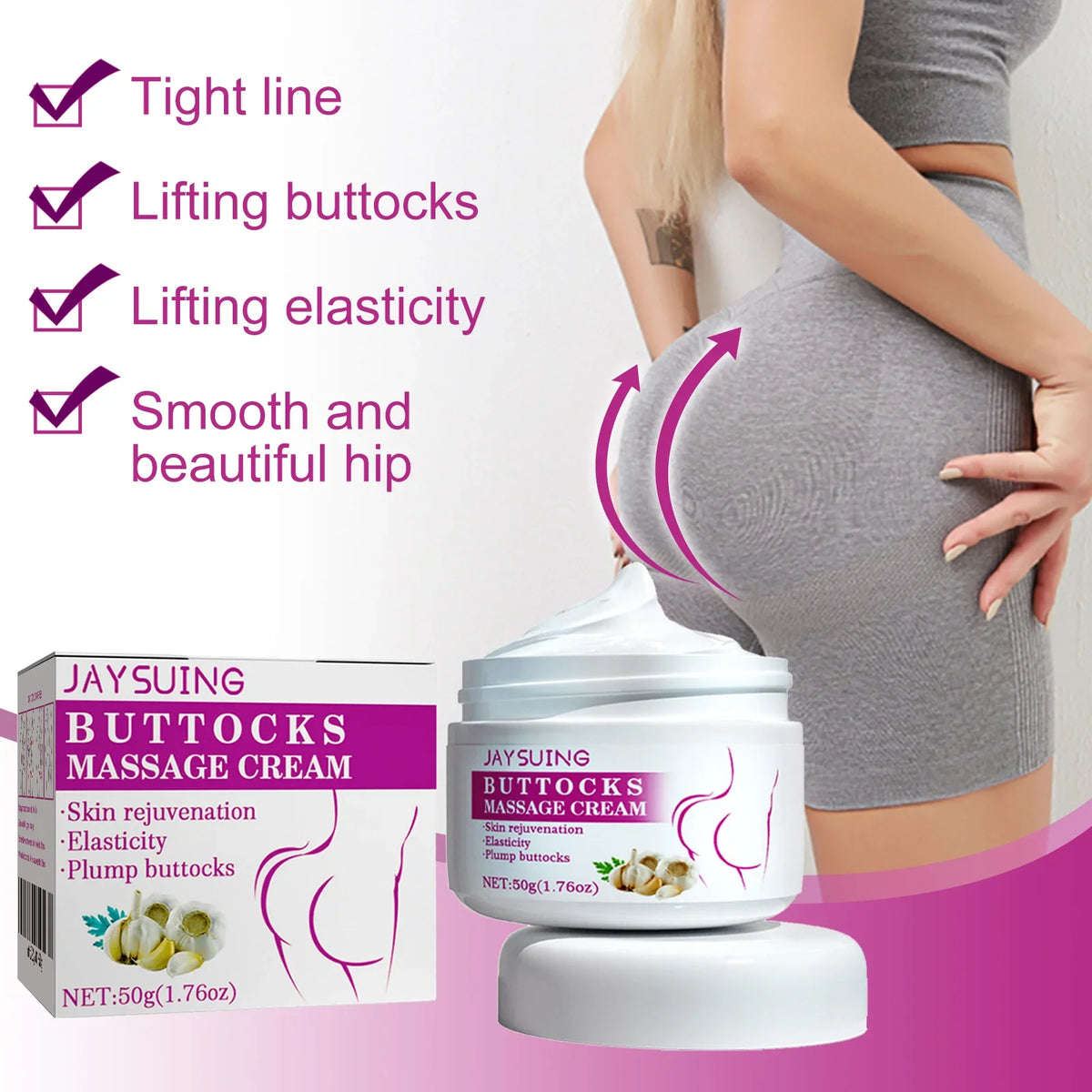 Buttock Care Cream - Firming, Lifting, and Shaping Buttocks for a Peach-like Curve
