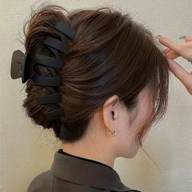 11pcs High-Quality Matte Shark Clip Back Hair Accessories for Elegant Hair Styling and Headwear
