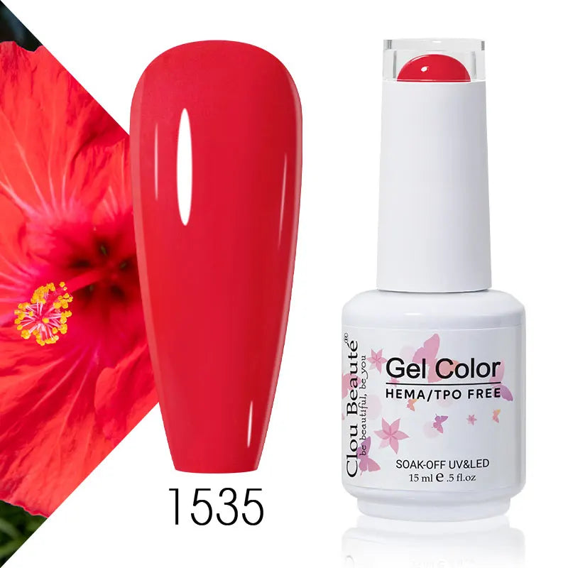 Clou Beaute Coffee Colors Nail Gel Polish HEMA/TPO FREE Soak off UV/LED 15ml Vernis Semi Permanent Nail Varnish 15ml Base Top
