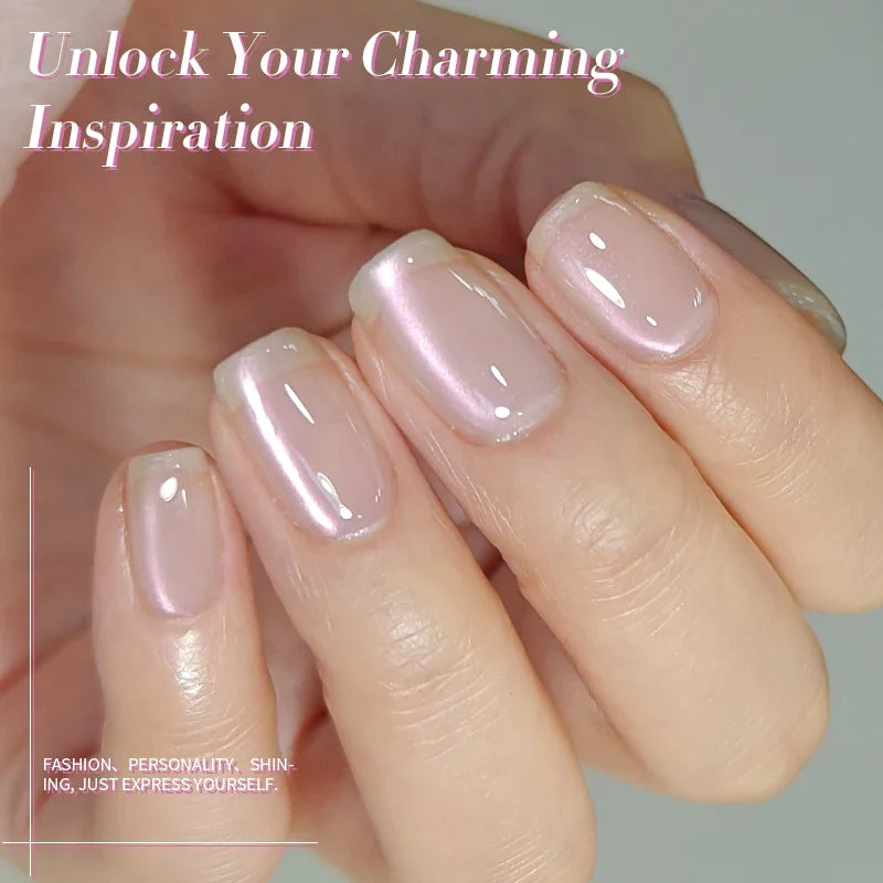 BORN PRETTY 10ml Pink Water Light Cat Magnetic Gel Polish Spaking Glitter UV LED Soak Off Gel Varnish Crystal DIY Manicure