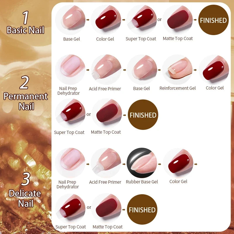 BORN PRETTY 10ml Blood Red Gel Nail Polish Semi Permanent Soak Off UV LED Varnish Design Halloween Festival Nail Supplies 1/6pcs