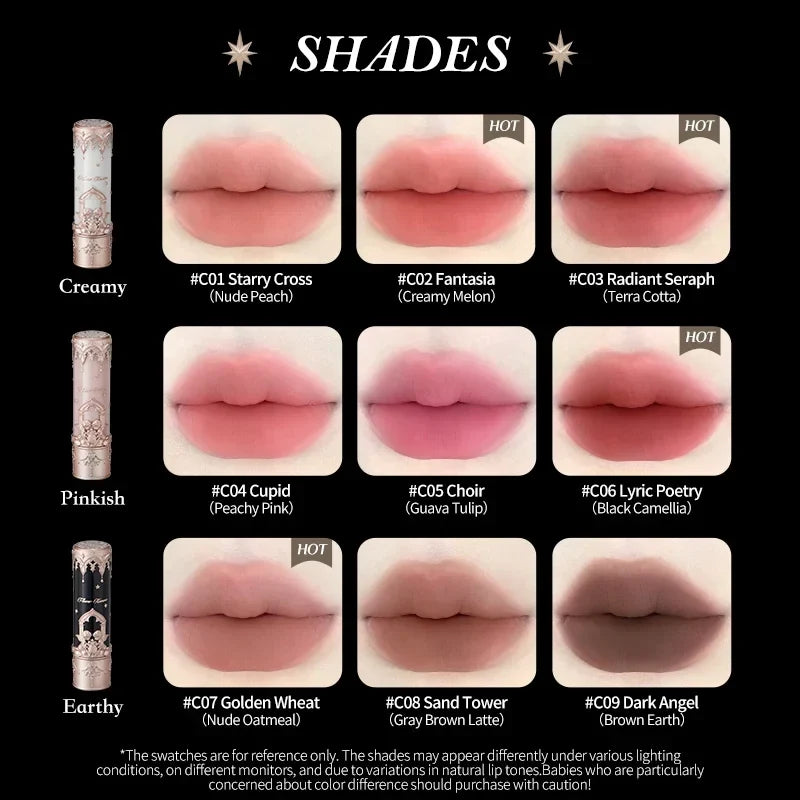 Flower Knows Little Angel Collection Matte Velvet Lipstick Flowerknows Vitamin Lip Balm Waterproof Long Lasting Vegan Lip Stick