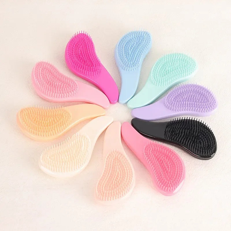 1PC Baby Kids and Women Hair Brush Combs Anti-static Massage Brush Wet Dry Bristles Handle Tangle Curly Salon Care Styling Tools