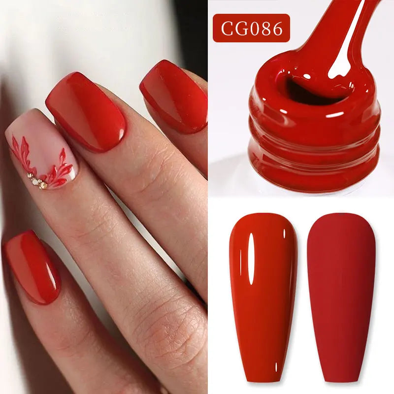 BORN PRETTY 10ml Purple Red Series Gel Nail Polish Winter Dark Purple Nail Art Varnish Semi Permanent Soak Off UV LED Gel