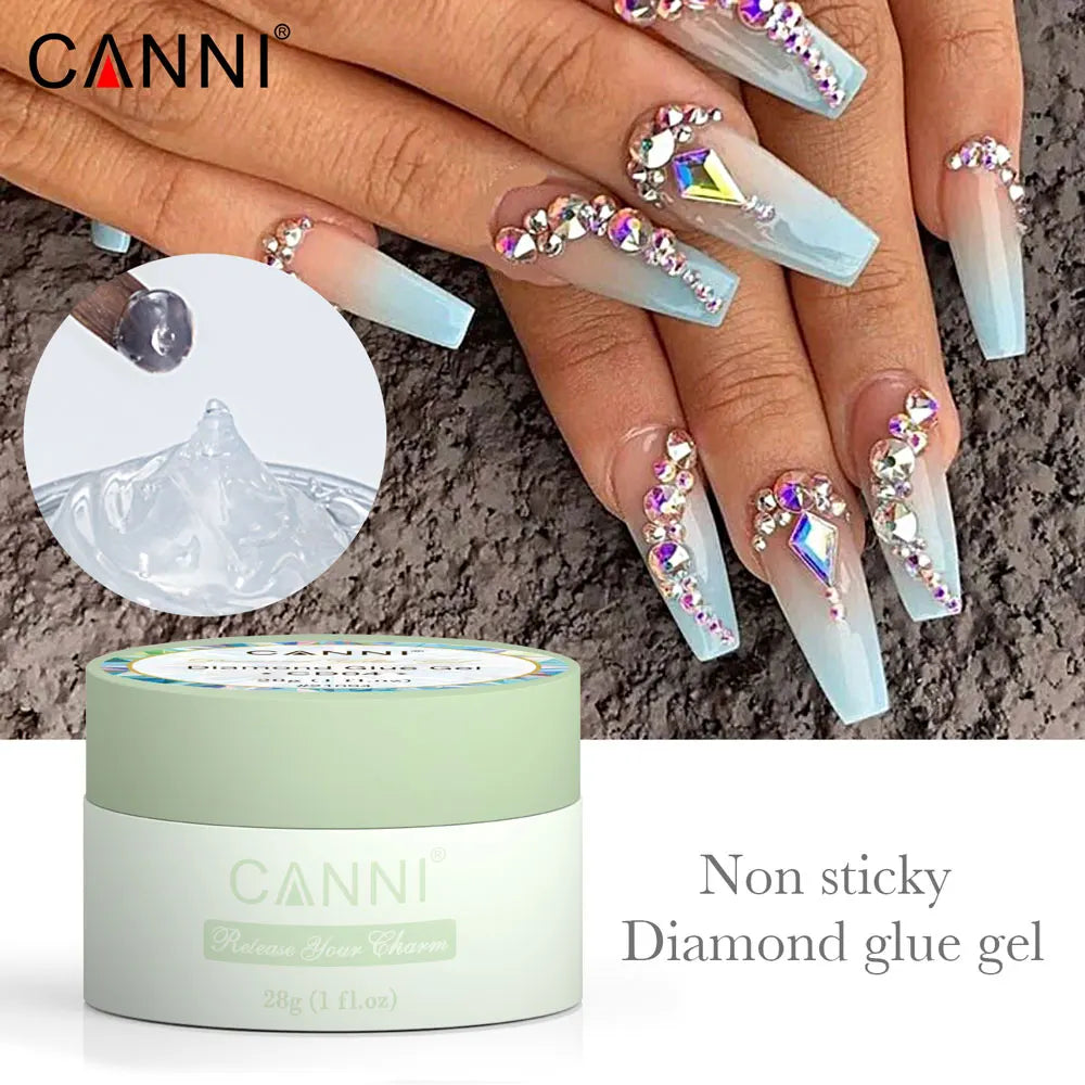 Canni Hard Top Diamond Top Coat 3 in 1 Base Nail C Arc UV Construction Gel Fiber Builder Nail Gel PVC Modelling Gel Nail Glue