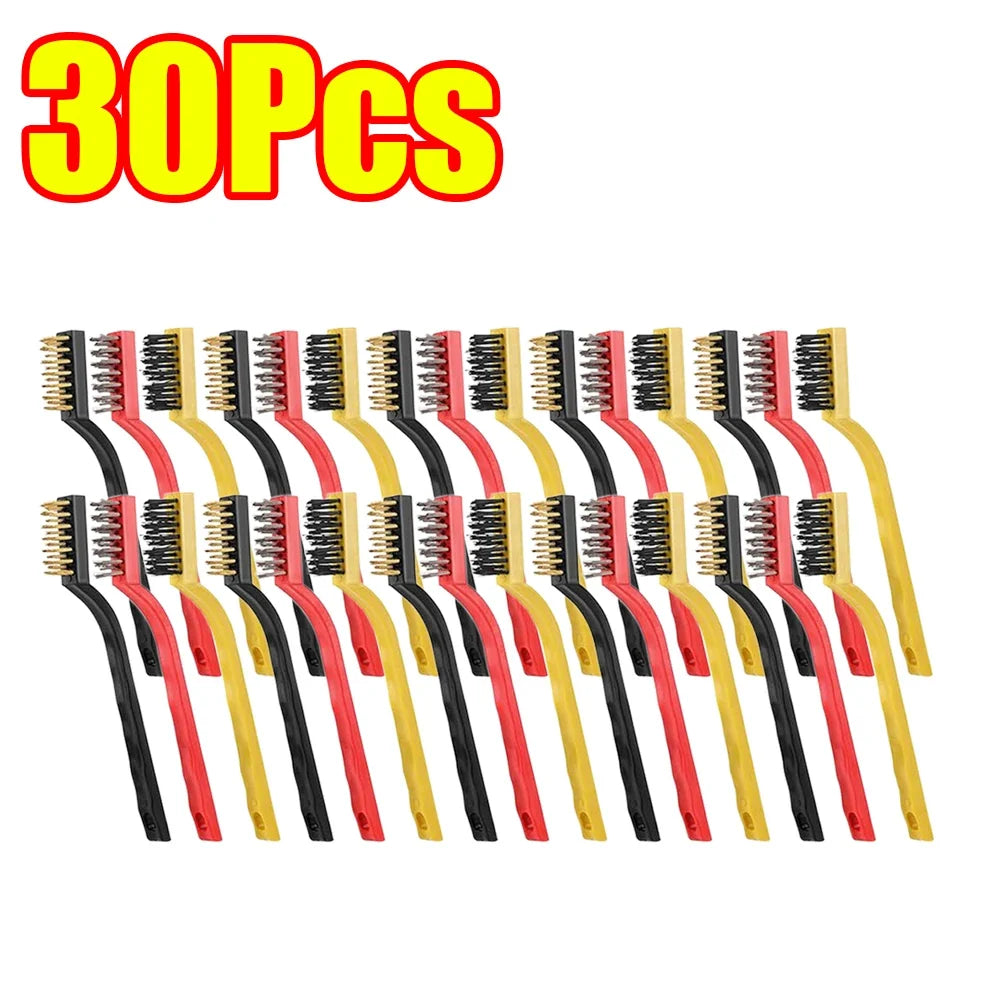 3-45Pcs Brass Cleaning Brush Metal Brass/Stainless Steel/Nylon for Gas Hoods Grease and Stain Removal Cooktop Cleaning Tool