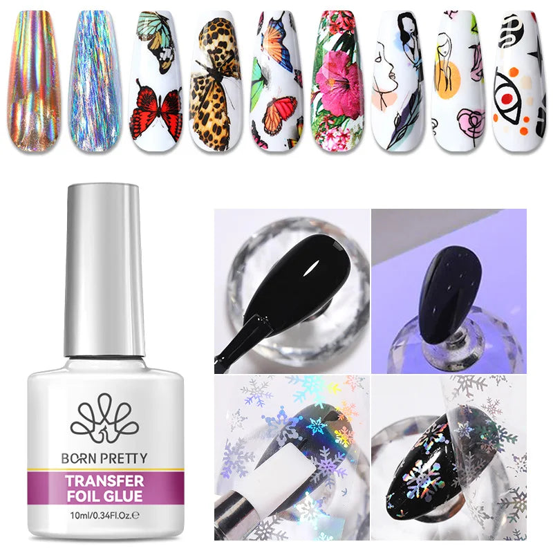 BORN PRETTY Gold Pink Cat Magnetic Gel Polish 10ml Water Light Spaking Glitter  Soak Off UV Semi Permanent Varnish Manicure