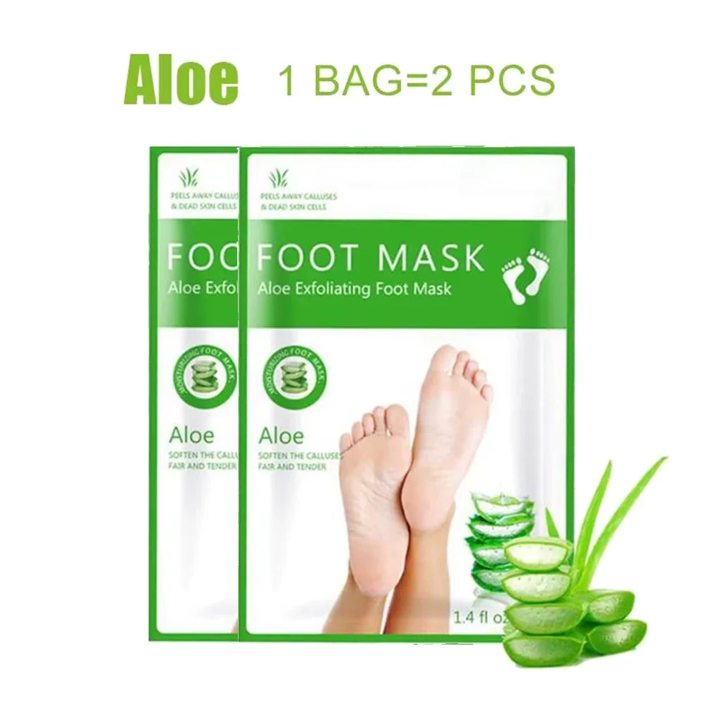 1/2/3 Pair Feet Exfoliating Foot Masks Pedicure Socks Exfoliation Scrub for Feet Mask Remove Dead Skin Heels Foot Peeling Mask