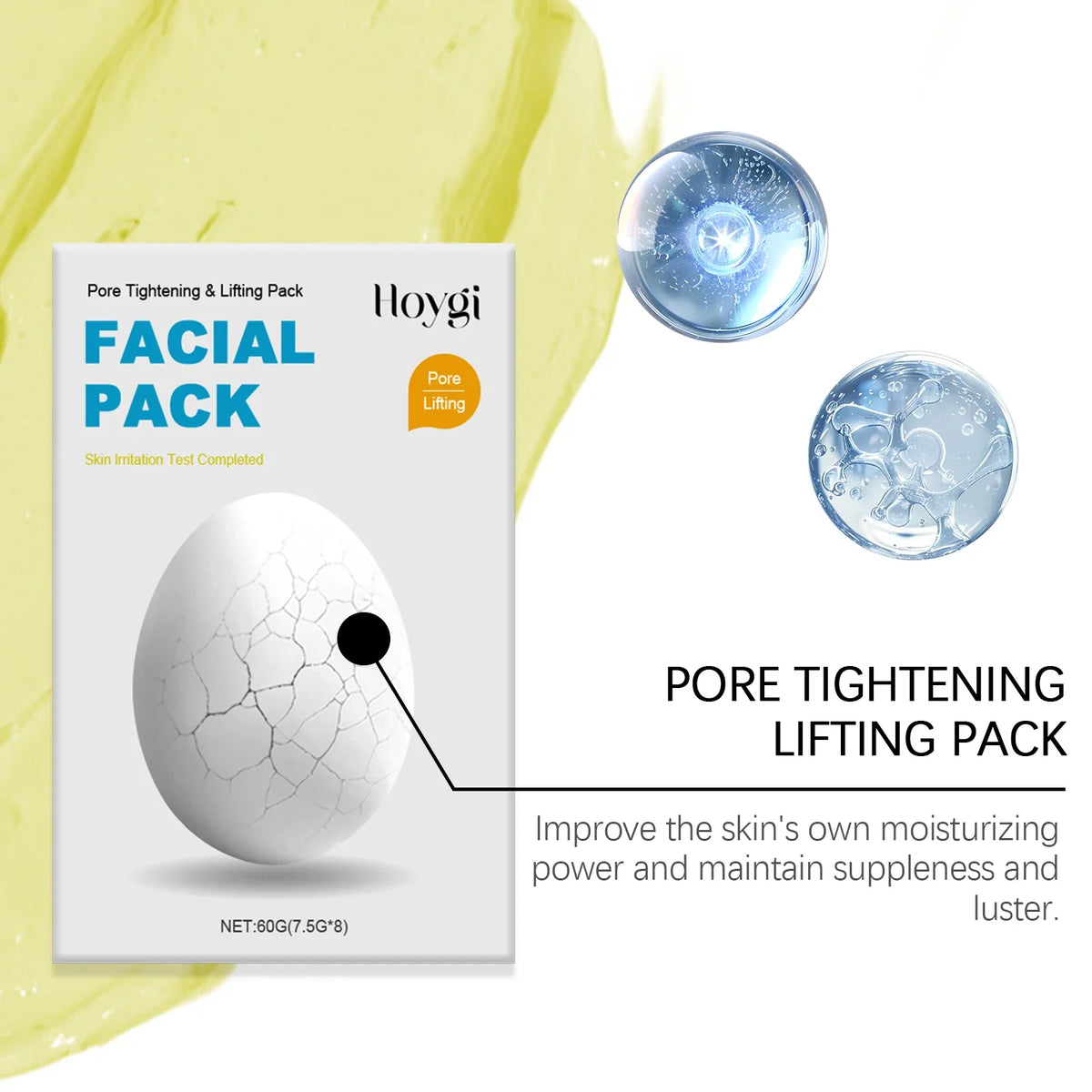 Hoygi 2025 New Zombie Facial Mask Skin Care Wash Off Face Mask Hydrating Skincare For Smooth Repair Pore Tightening Lifting