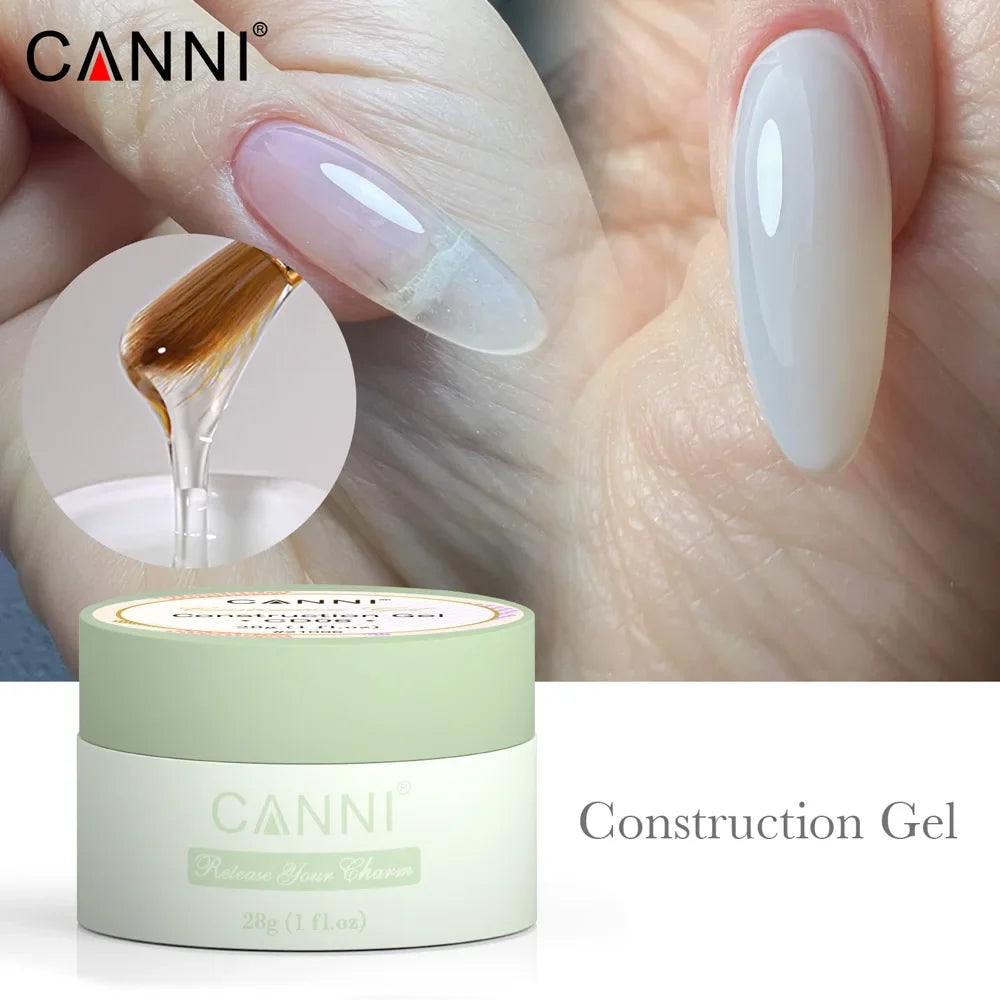 Canni Hard Top Diamond Top Coat 3 in 1 Base Nail C Arc UV Construction Gel Fiber Builder Nail Gel PVC Modelling Gel Nail Glue
