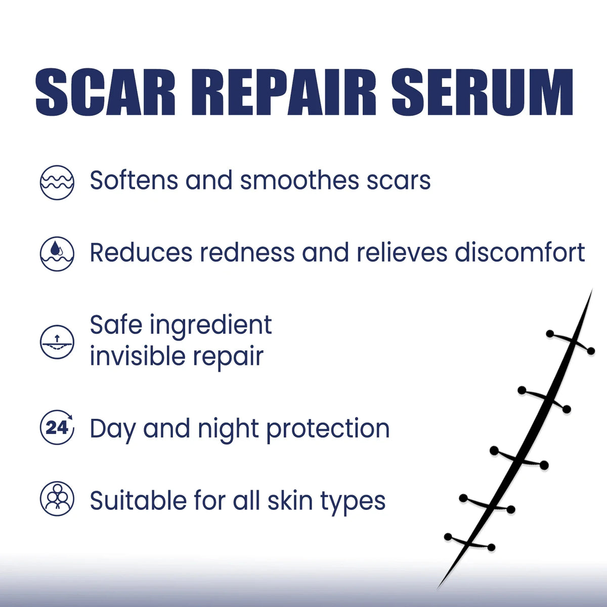 EELHOE Silicone Skin Scar Gel Retinol Niacinamide Scars Stretch Marks Burn Marks Deeply Nourish Skin Reduce Redness Swelling 30g
