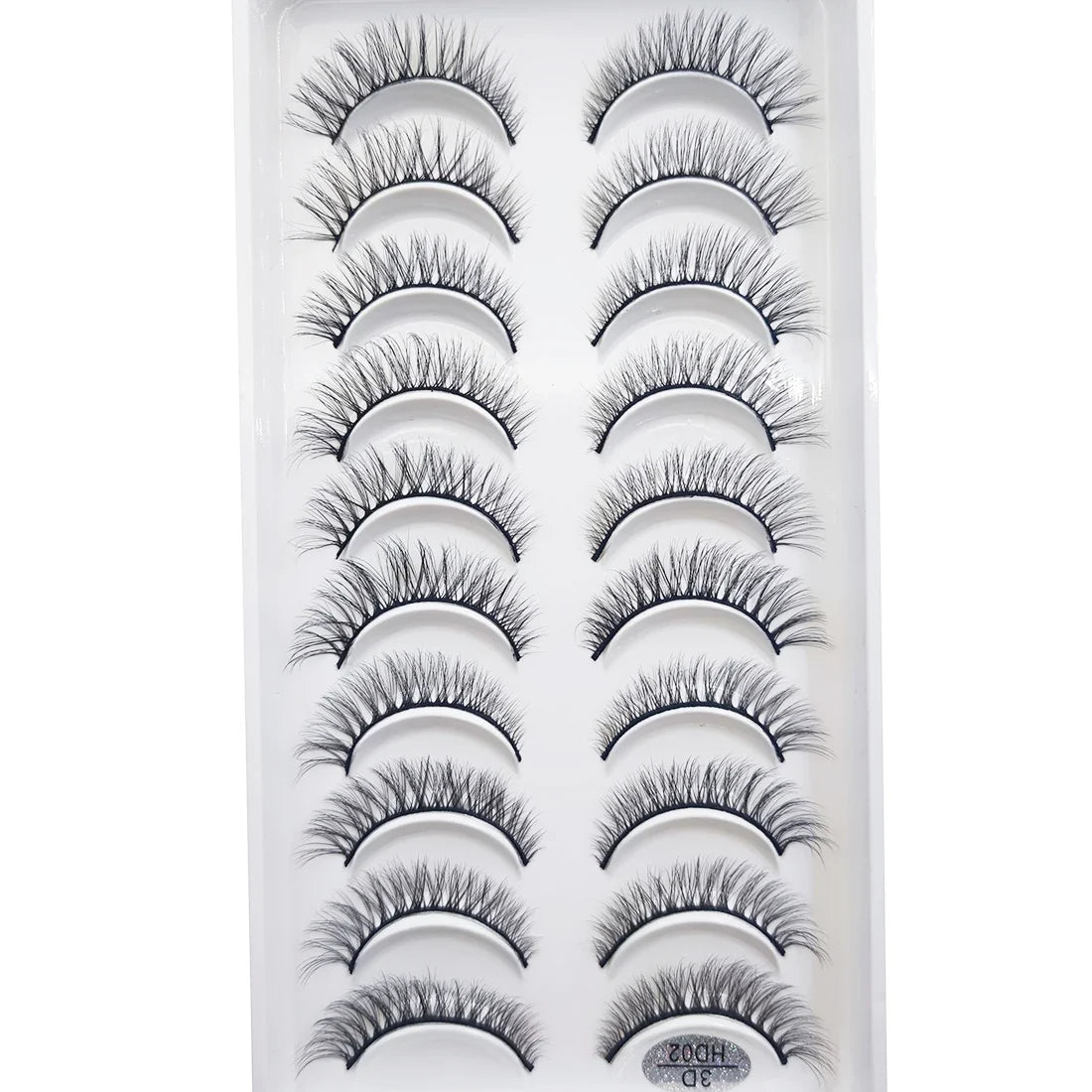 20 Style 10 Pairs Natural 3d Mink Lashes Soft False Eyelashes Cross Messy Dense Eye Lashes Extension Makeup Faux Cils Maquillaje