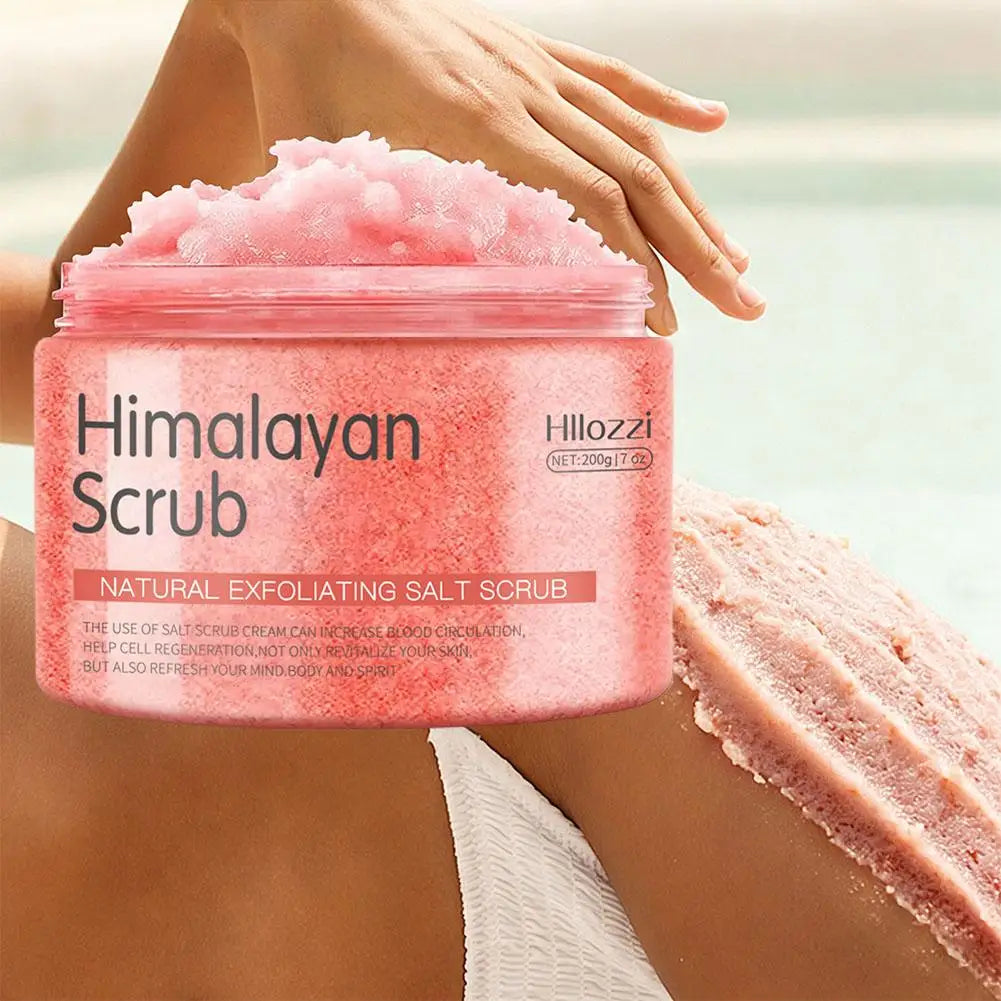 Body Scrub Exfoliating Salt Scrub, Removes Dead Skin, Natural Face Foot Hands Exfoliation Deep Cleansing & Moisturize Skincare