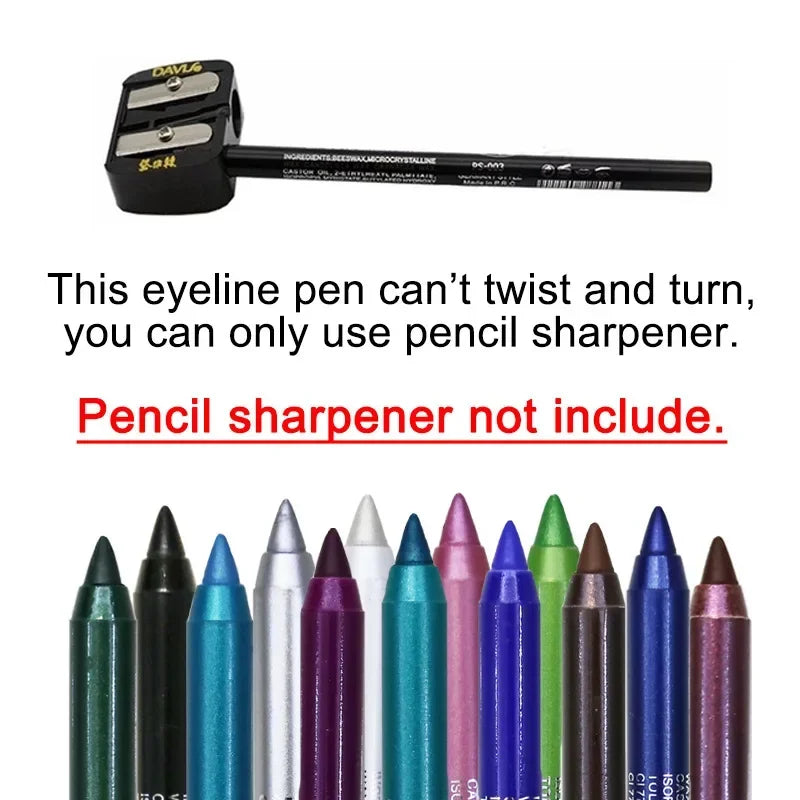 6 Color Colourful Eyeliner Pen High Pigment Pearly Shimmer Metallic Smokey Punk Gothic Eyeliner Long Lasting Waterproof