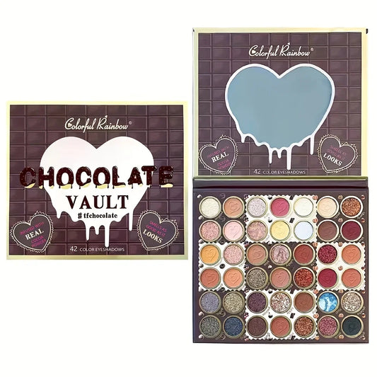 42 Colors Rainbow Eyeshadow Palette - Makeup Matte Metallic Shimmer Glitter Eye Shadow Palettes - Ultra Pigmented Powder Bright