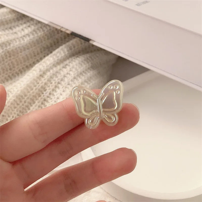 10Pcs/Lot Girls Hair Accessories Colorful Butterfly Hairpin Fairy Side Bangs Front Duckbill Plaited Hair Clip Children Headdress