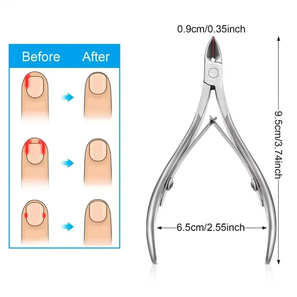 10/5/2/1pc Stainless Steel Nail Clipper Scissors,Nail Care Kit, Dead Skin Remover Kit,Nail Exfoliator,Professional Dead Skin