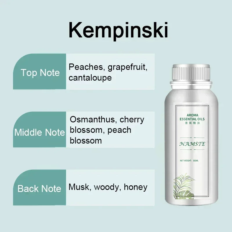 500ML Air Freshener Essential Oil Diffuser Refill Air Purifier for Hotels Electric Aromatic Oasis Humidifier Car Smoke Generator