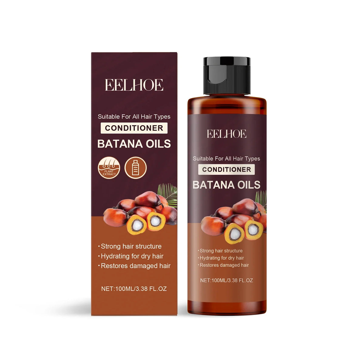 Batana Oil Shampoo Conditioner Cleaning Scalp Oil Control Anti Dandruff Smoothing Prevent Dryness Hair Care Set for Men Women