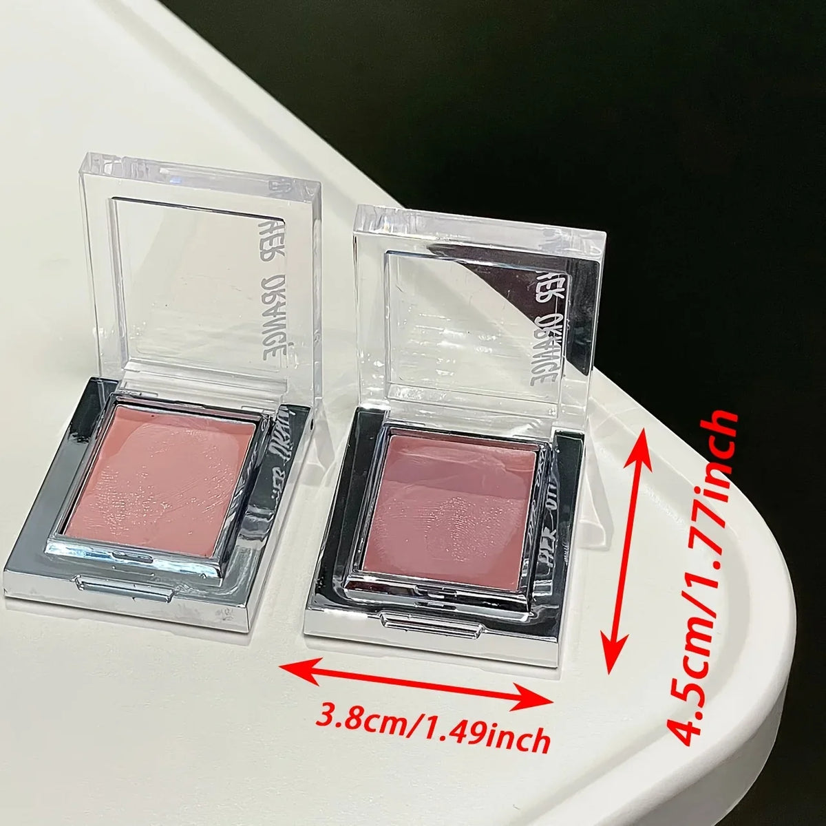 Herorange Misty Matte Cream Blush with Makeup Brush Set Low Saturation Matte Texture Brighten Skin Create Charming Makeup Looks