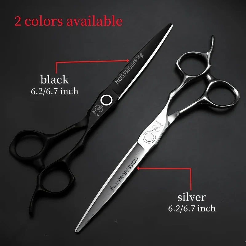HISADA Hairdressing Scissors Professional Barber Scissors 6.0 Inch Scissors VG10 Material Professional Barber Scissors