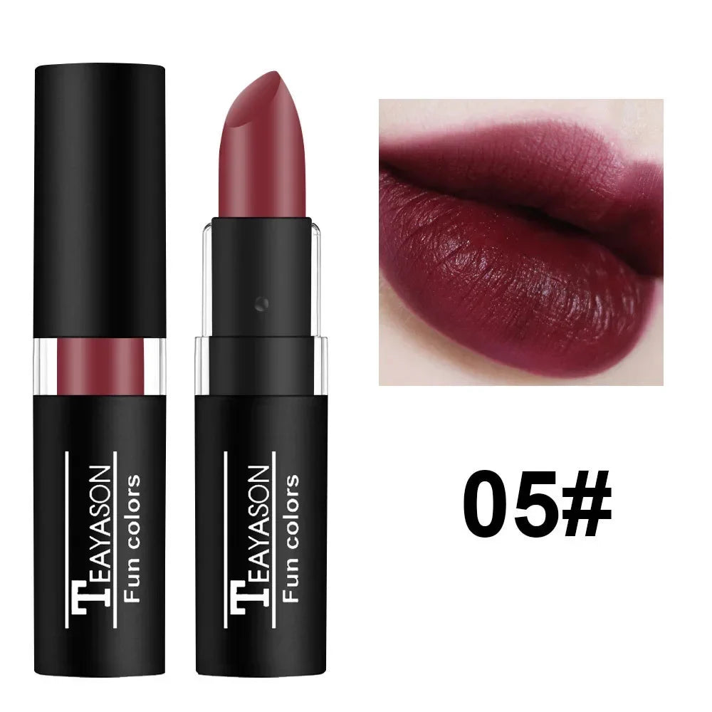 Green Purple Lipstick Christmas Halloween Party Lip Makeup Hot Sale Waterproof Velvet Matte Black White Lipstick Lasting Pigment