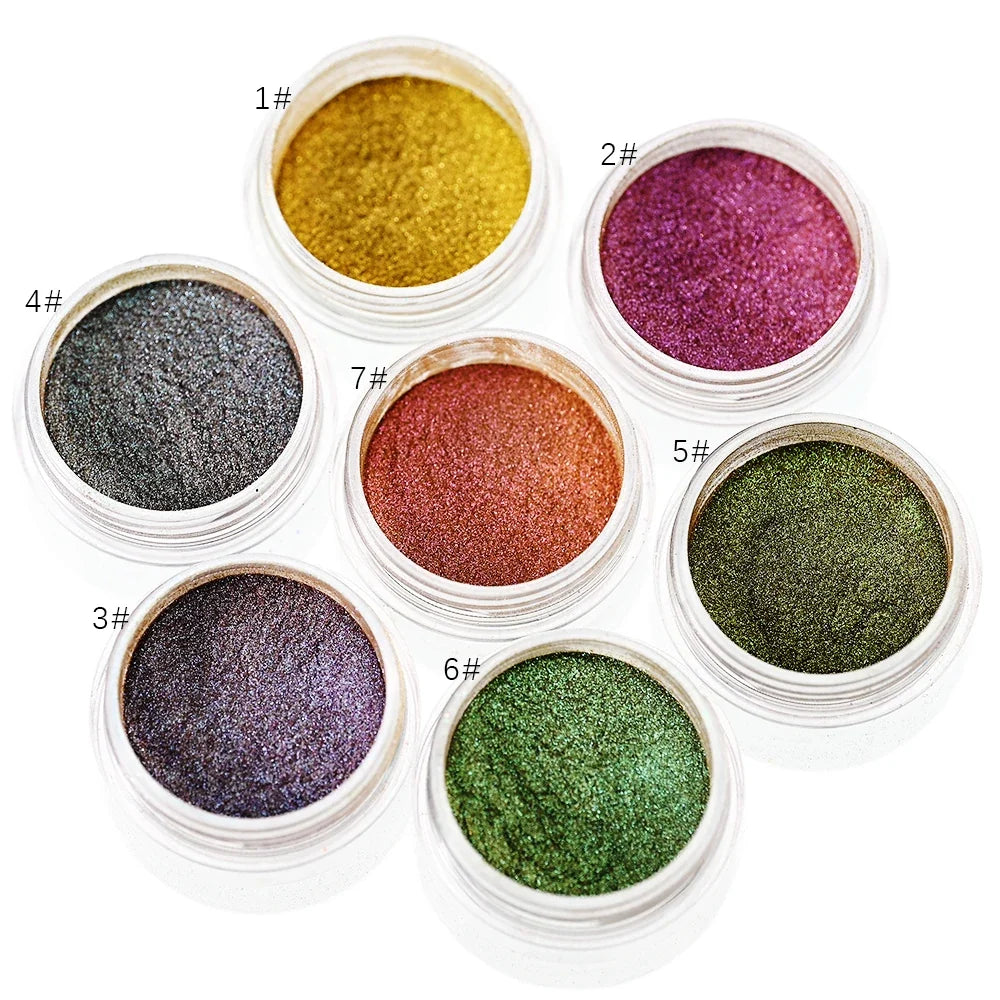 53 Jars 3D Cat Eye Effect Magnet Nail Powder Shiny Sparkly Mirror Nail Glitter Dust UV Gel Polish Chrome DIY Nail Art Pigment #F
