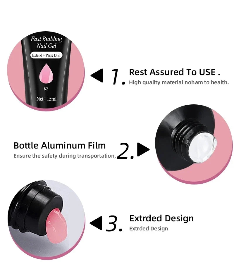 Gel Nail Polish Kit With UV Nail Lamp Electric Nail Drill Machine Soak OFF Gel Nail Kit Base&Top Coat Gel Polish Nail Tools Set