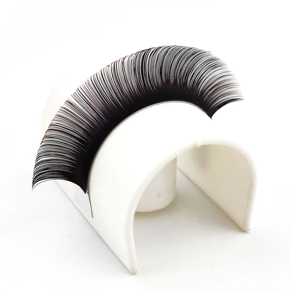 Abonnie LB Dark Brown Lashes Brown Color Classic Eyelash Extensions Foxy Eye Fluffy Individual Eyelashes