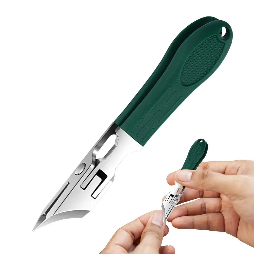 Curved Nail Clipper Stainless Steel Fingernail & Toenail Clipper Cutters Anti-Splash Cuticle Remover Fingernail Clipper Cutters