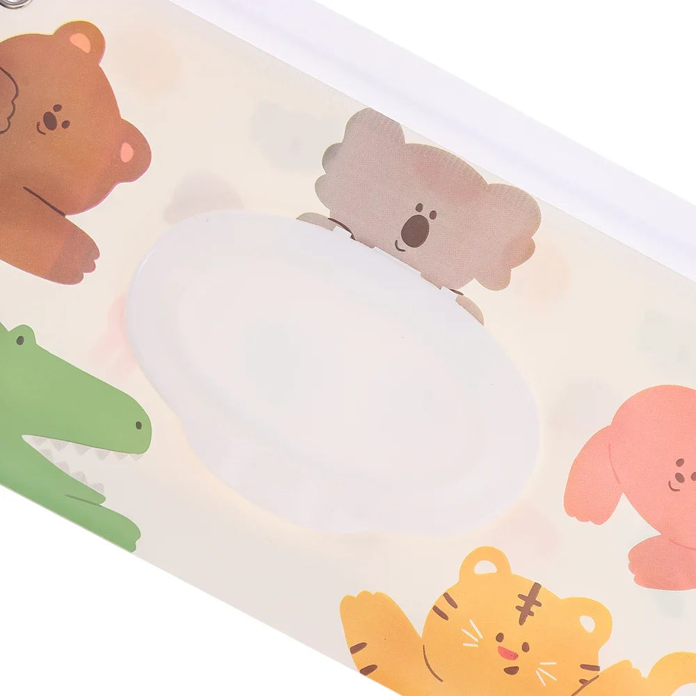 EVA Baby Wet Wipe Pouch Portable Buckle Wipes Holder Case Flip Cover Snap-Strap Reusable Refillable Wipe Bag Outdoor Tissue Box