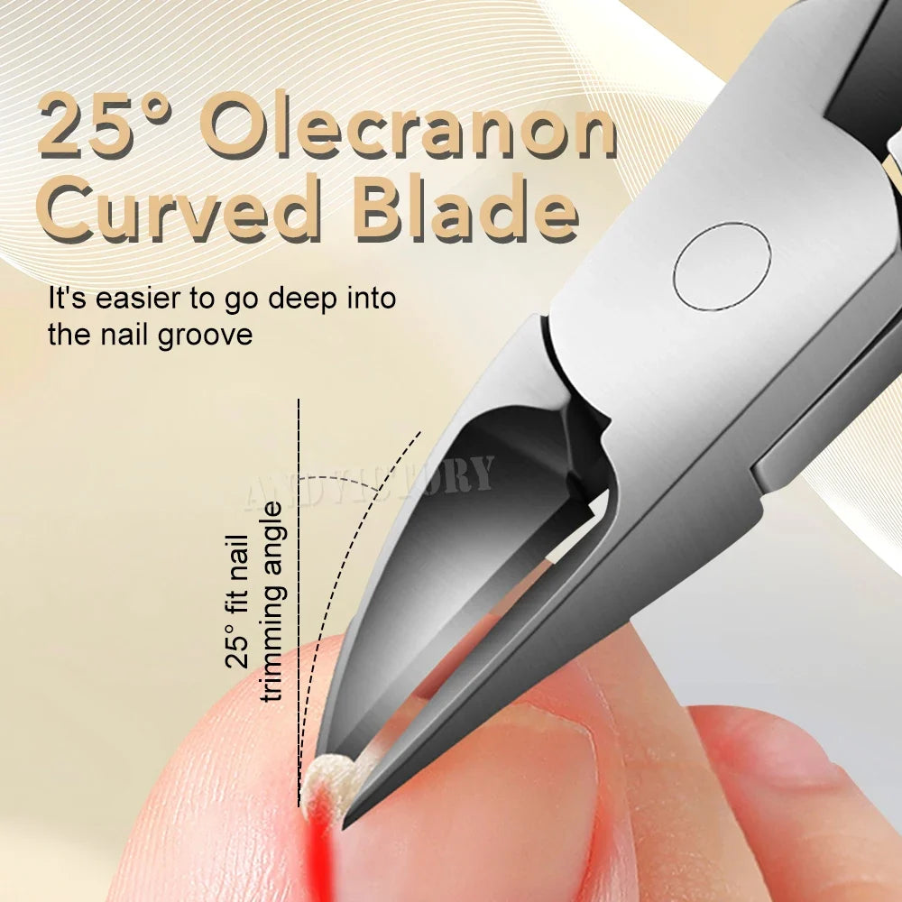 1/3/4Pcs/Set Nail Clippers Thick Toenails Angled Head Large Toe Nail Clippers Set Ingrown Toenail Clippers Slanted Nail Cutter