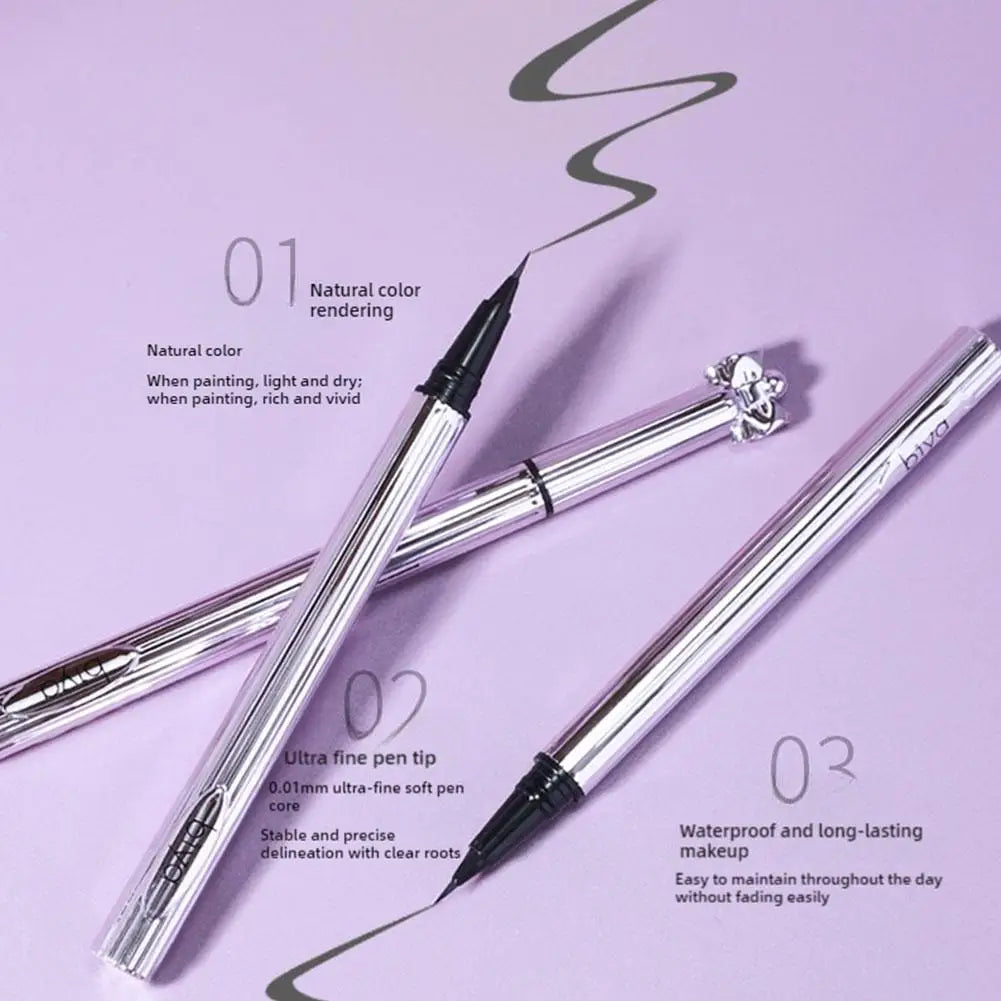 Biya Microblade Liquid Eyebrow Pen Waterproof Sweatproof Long-Lasting Brow Pencil 0.8g Ultra-Fine Tip Long-Lasting Eye Brow Make