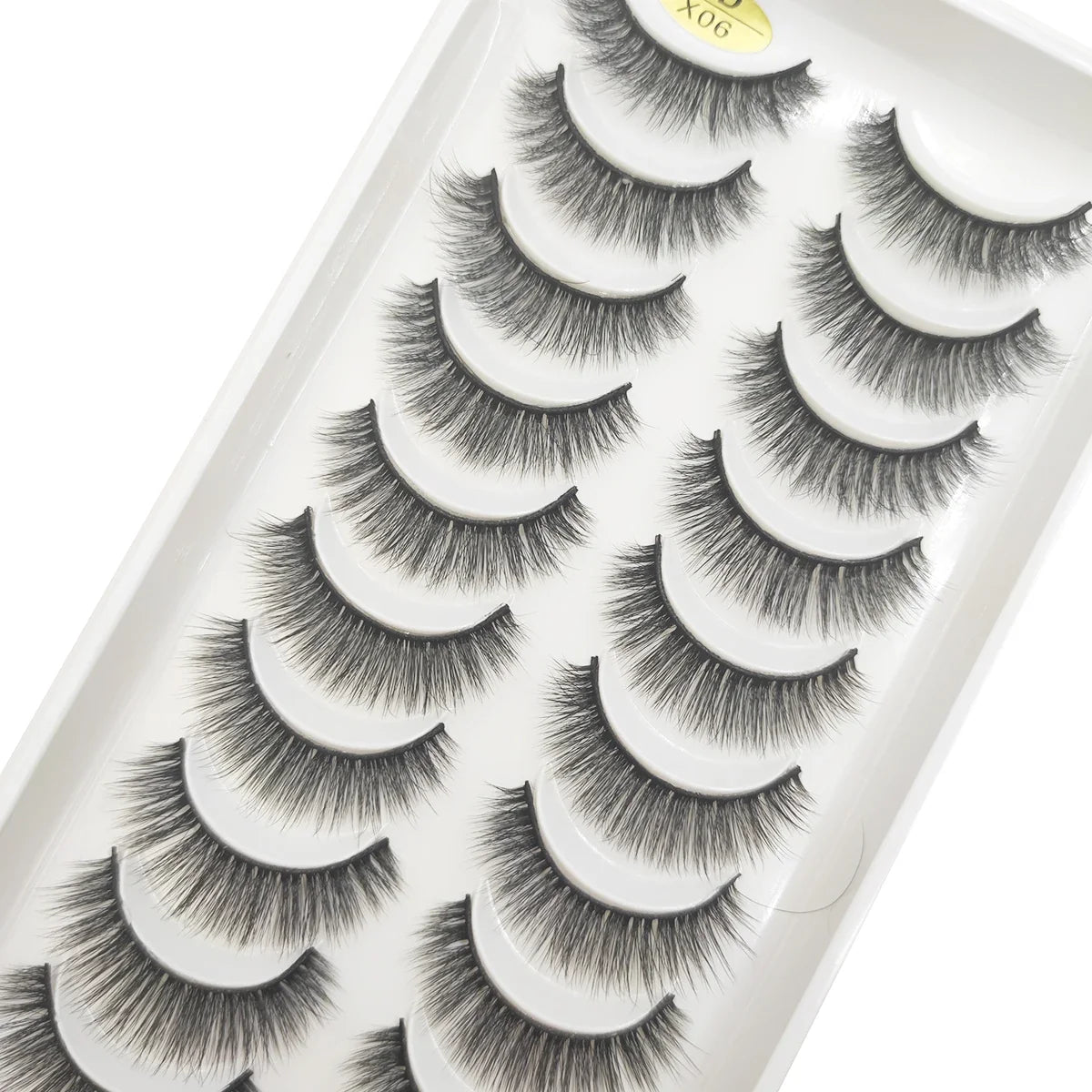 20 Style 10 Pairs Natural 3d Mink Lashes Soft False Eyelashes Cross Messy Dense Eye Lashes Extension Makeup Faux Cils Maquillaje