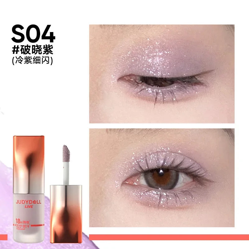 Judydoll Shimmer Metallic Glitter Eyeshadow Highly Pigmented Long Lasting Waterproof Liquid Matte Shadow Eye Makeup Cosmetics