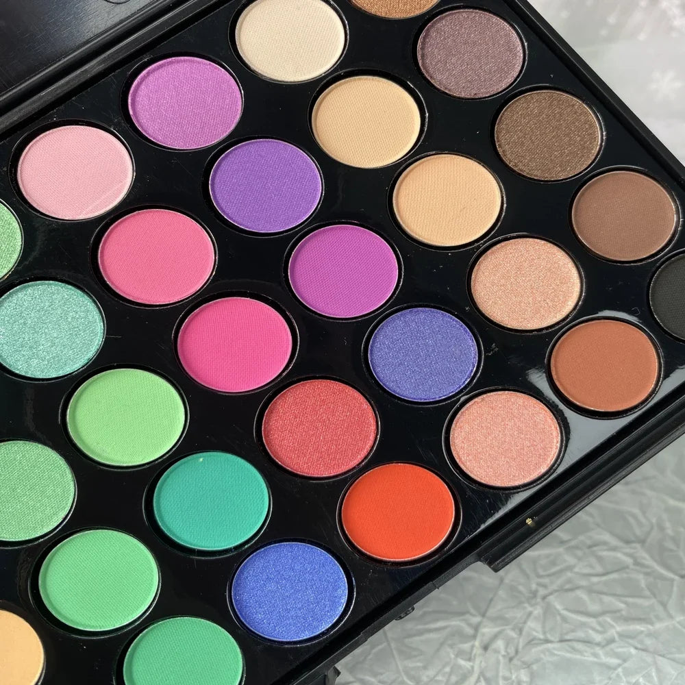40 Color Ultimate Palette Matte Finish Nail Glitter Powder Long-Lasting Gradient Rainbow  Blush High Pigment Nail Makeup Kits