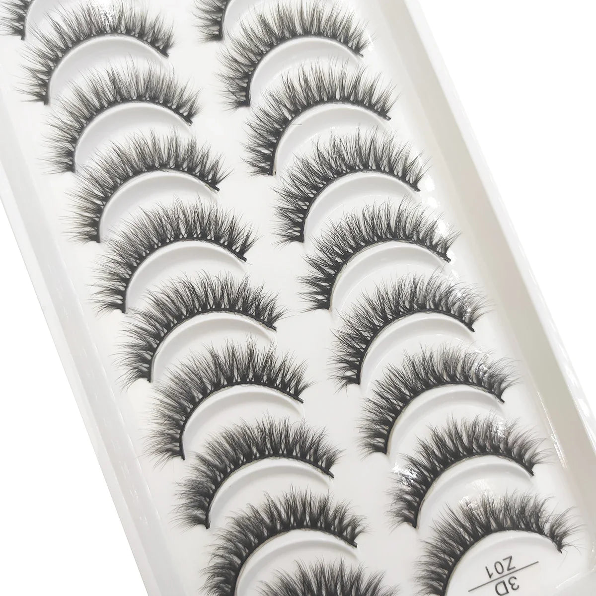 20 Style 10 Pairs Natural 3d Mink Lashes Soft False Eyelashes Cross Messy Dense Eye Lashes Extension Makeup Faux Cils Maquillaje