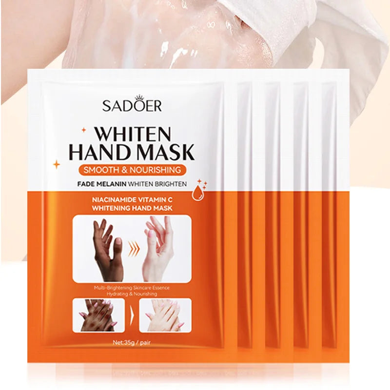 1/2/5 Pairs SADOER Niacinamide Hand Mask Hands peel barb Repair Moisturizing Nourishing Brightening Hand Gloves Hands Skin Care