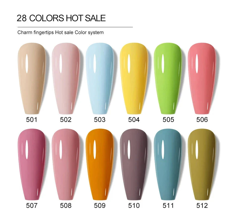 Clou Beaute Solid Gel Nail Polish Milky White Neon Green Color Gel Varnish HEMA TPO FREE Gel Polish Nail Art Semi Permanent Nail