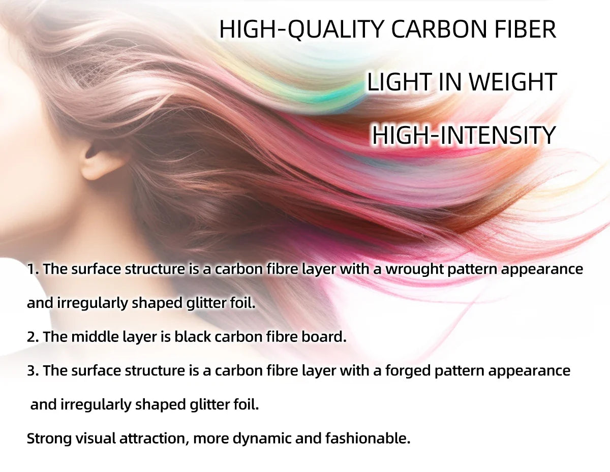 Forged Carbon Fiber Hair Salon Board Set for Barber Hairdresser Design Styling Tools Accessories and Hair Coloring Dyeing Board
