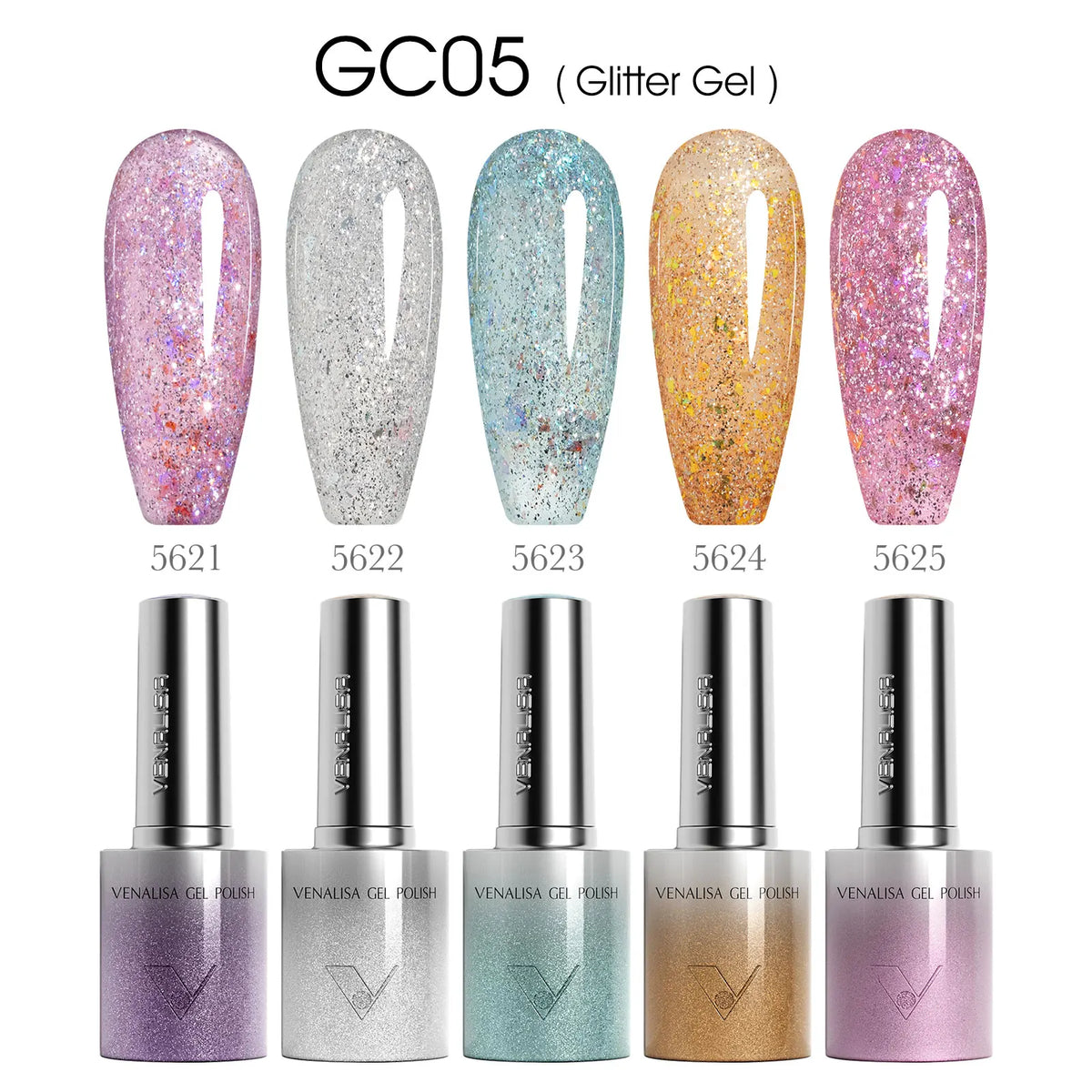 1/5pcsVenalisa Hema/TPO Free Cat Eye Gel Magnet Ultra Flash Nail Gel Polish Diamond Sparkle Soak Off UV LED Varnish Nail Gel