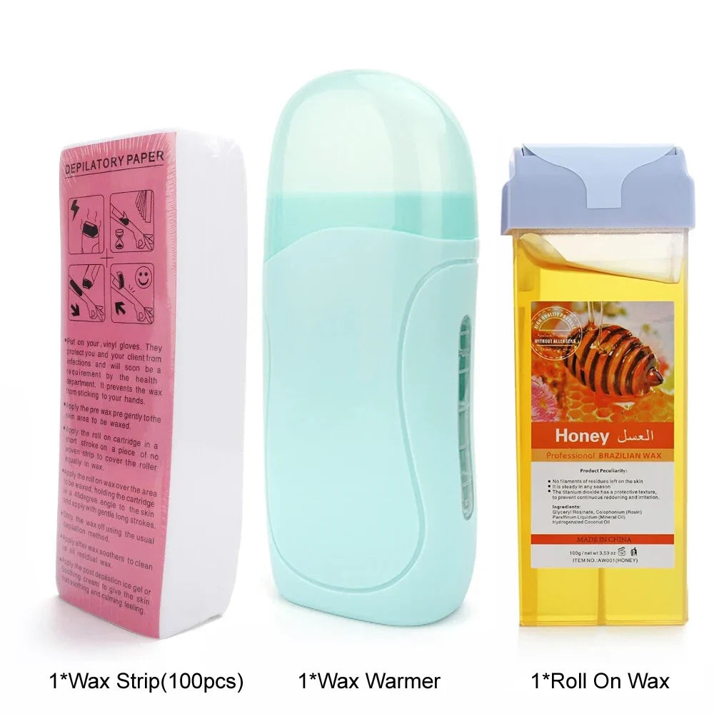 Hair Removal Wax Roller Refill Kit Volume Hair Removal Wax Tube Warms the Whole Body Limbs Hand Hair Removal Cream