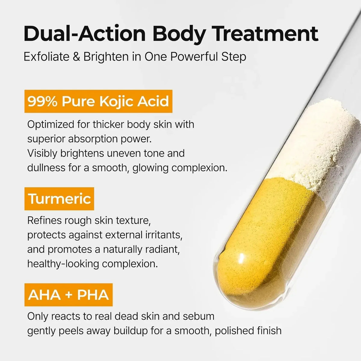 Body Keratin Care Kojic Acid Turmeric Spray Gently Exfoliating Peeling Solution Brightening Hydrating Skin Care All Skin Types
